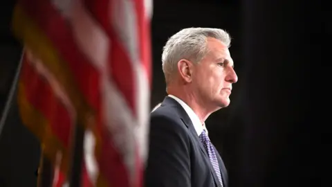 House Minority Leader Rep. Kevin McCarthy (R-CA) attends a press conference at the U.S. Capitol in Washington, U.S., December 14, 2022.