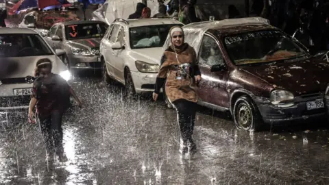 Anadolu Rain storm in Khan Yunis, 13 November 2023