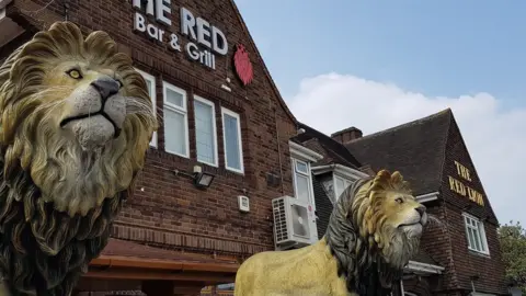 The Red Lion Outside of the Red Lion