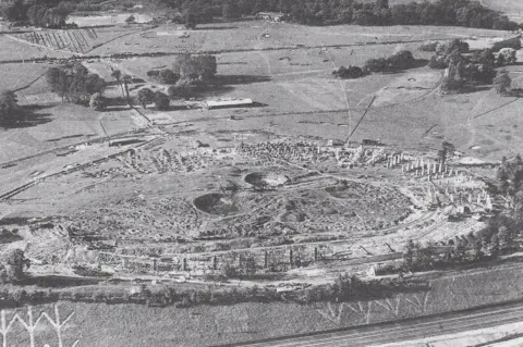 Alamy The site as Wembley was beginning to be built