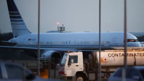 Reuters A Boeing 767 thought to be scheduled for the flight to Rwanda