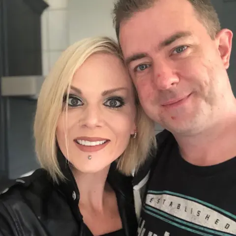 Jay-Noble Wade Jay Noble-Wade with her husband Gareth