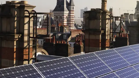 LSE Solar Panels on the LSE roof