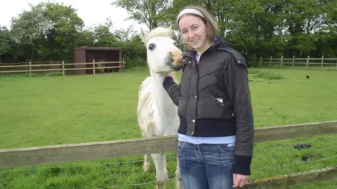 Family handout Michelle Morton with a horse