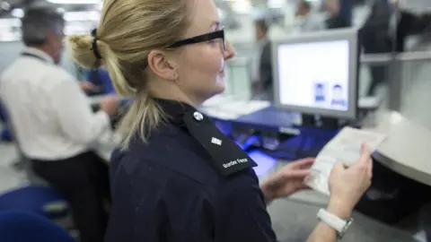 Getty Images Border Force staff