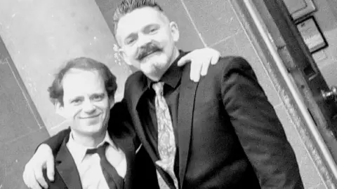 James on the left and friend at rehab James Howard (L) and friend Terry Blackman at rehab centre