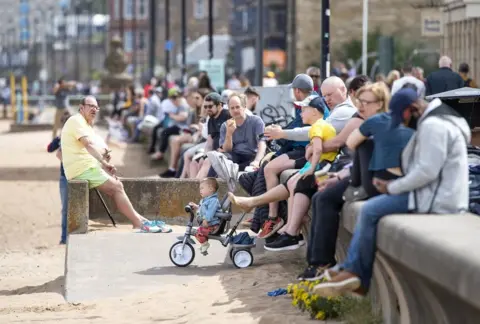PA Media Portobello beach on 25 May