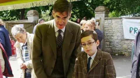 Instagram/Jacob Rees-Mogg Jacob Rees-Mogg and son