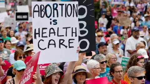 Reuters Abortion rights supporteres gather in North Carolina