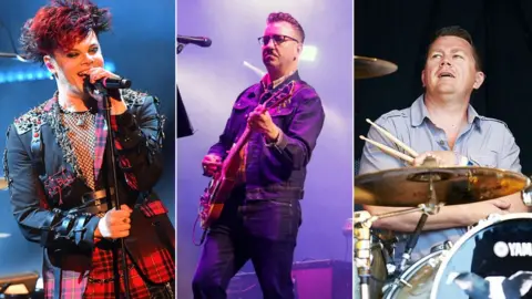 BBC/Getty Images Yungblud, Richard Hawley and Nick Banks