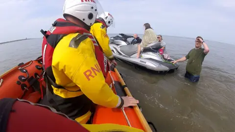 RNLI Rescue in Fleetwood