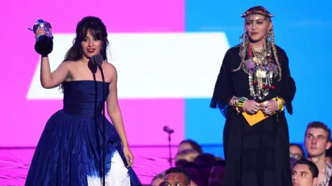 Getty Images Camila Cabello and Madonna