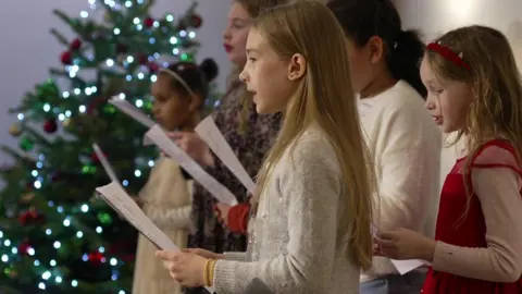 BBC Children sing at Soho Parish School Christmas concert