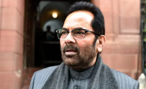 Getty Images Mukhtar Abbas Naqvi