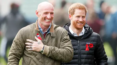 Getty Images Gareth Thomas and Prince Harry