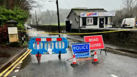 Zub's Cafe Flooded road