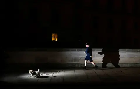 Hannah McKay / Reuters Prime Minister Boris Johnson jogs, 26 January 2022