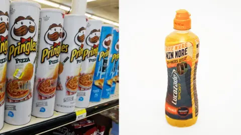 Getty Images / Ideo Pringles/Lucozade