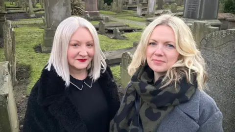 BBC Claire Mitchell QC and Zoe Venditozzi of the Witches of Scotland campaign