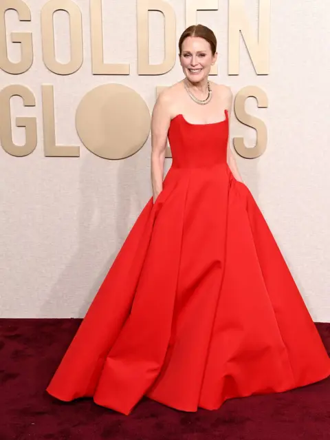 Oscars 2020 red carpet: Red and pink dresses