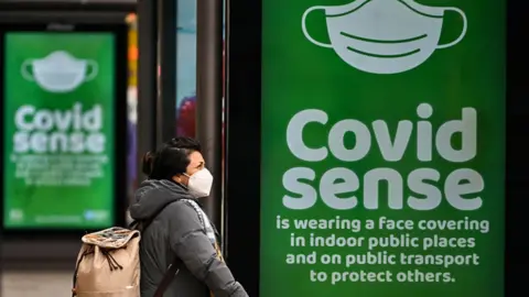 Getty Images Covid sign