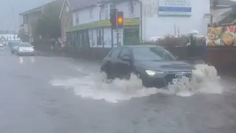 Glenn McDermott Flooding in town centre in Totton