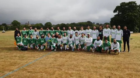 BBC Players in charity football match raising money for the Rohingya crisis