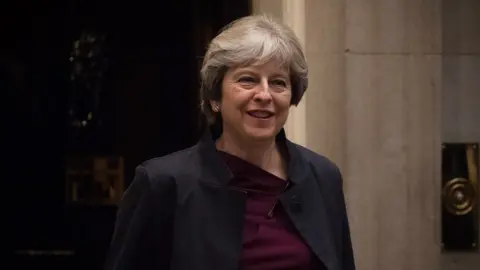 Getty Images Prime Minister Theresa May Leaves Downing Street For Talks With European Commission President Jean-Claude Juncker