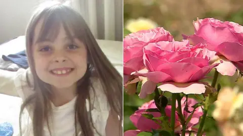 Family photo Saffie Roussos and a Saffie rose