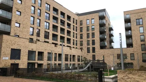 Buildings in the Prospect East development near Stratford