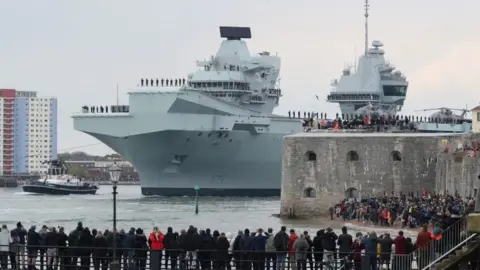 PA Media HMS Queen Elizabeth