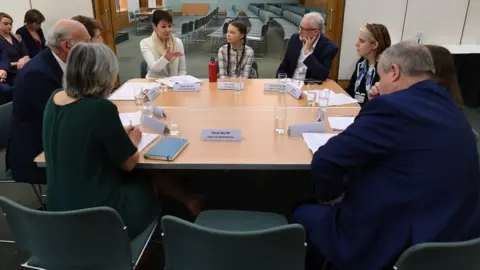 PA Swedish climate activist Greta Thunberg meets leaders of the UK political parties at the House of Commons in Westminster,