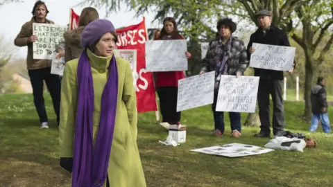 CHANNEL4/LAURA RADFORD A picture of campaigners in The Cure