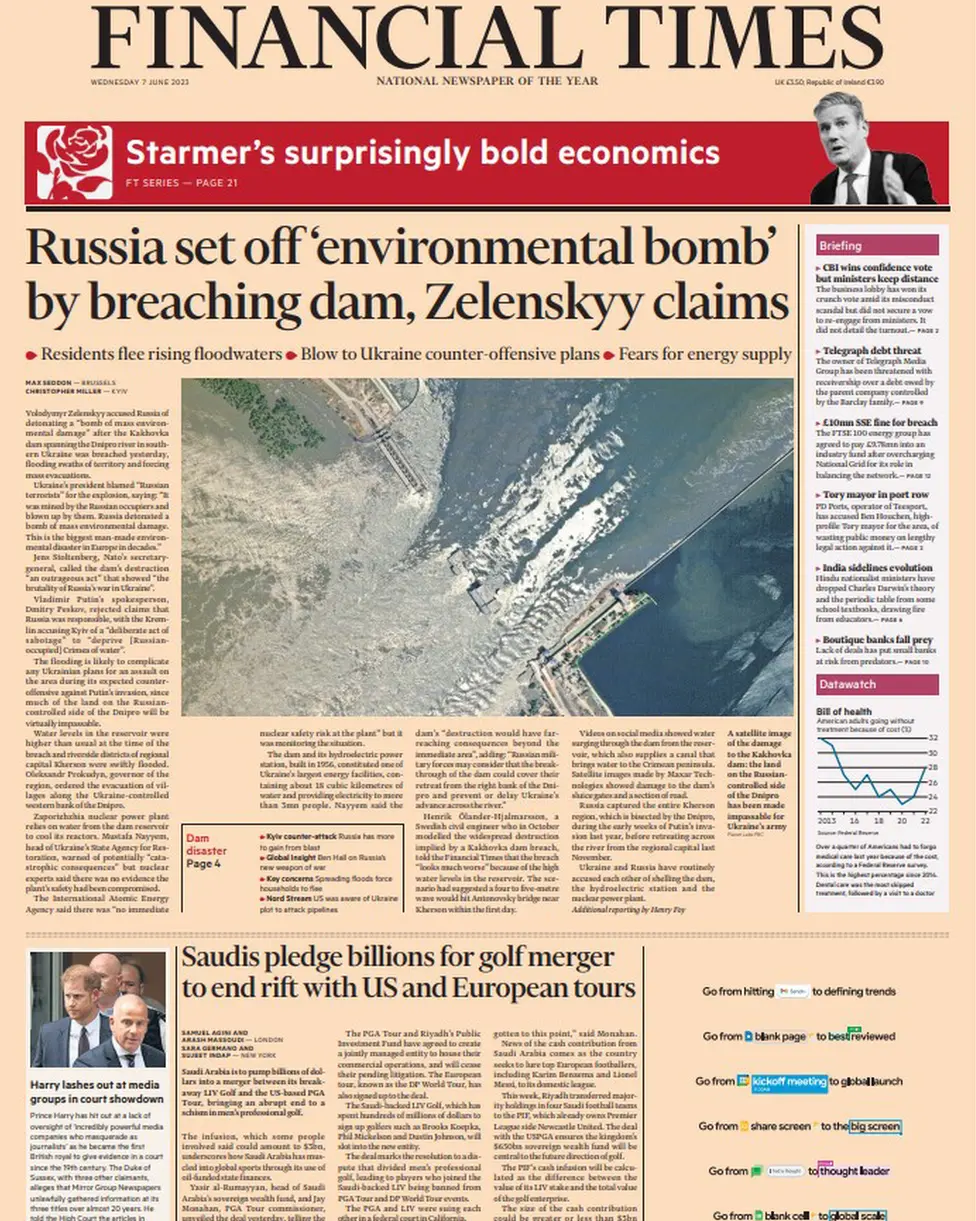 FT front page