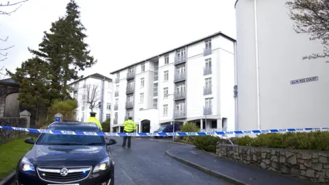 Pacemaker A police cordon at Glin Ree Court in Newry