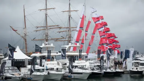 Getty Images The Southampton International Boat Show in 2018