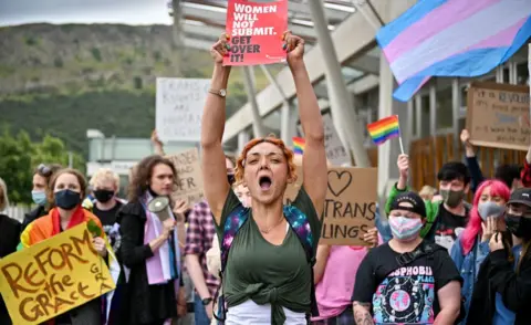 Getty Images Holyrood protest