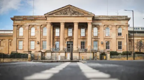 The exterior of Dundee Sheriff Court, a 19th century court building