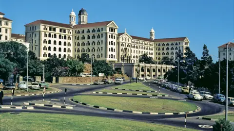 Getty Images Groote Schuur Hospital (GSH) Cape Town, South Africa in 1969 - the hospital is famous for being the hospital where the first heart transplant took place in 1967