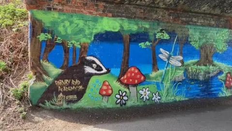 Newark and Sherwood District Council Painted Newark underpass