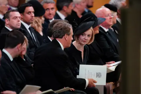 Jane barlow / PA British Prime Minister Liz Truss attends a Service of Prayer and Reflection