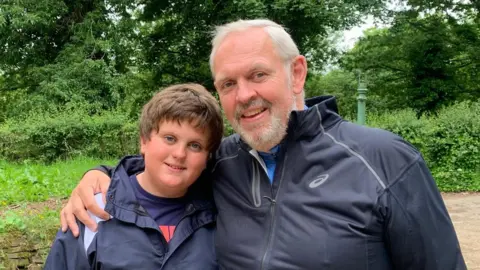 British Heart Foundation Henry Collett and his dad Jules