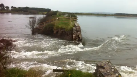 Neil Wilson Sea wall and path was washed away in 2014