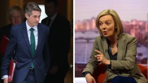 AFP/Getty Images/BBC Gavin Williamson and Liz Truss