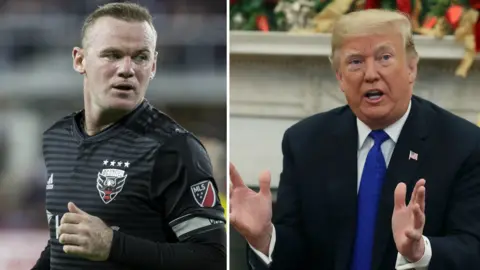 Wayne Rooney and Donald Trump