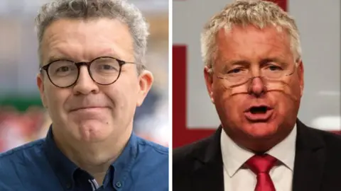 PA and Shutterstock Tom Watson, left, and Ian Lavery, right