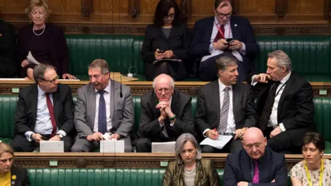 MARK DUFFY/AFP/GETTY DUP MPs in the House of Commons