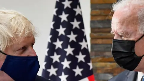 Getty Images PM Boris Johnson and President Joe Biden at G7