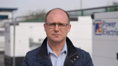 Jonathan Ridd, business man and owner of some of the units on Baglan Energy Park. bbc photo