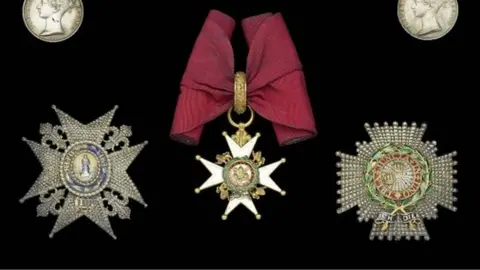 Dix Noonan Webb/PA Wire Napoleonic medals